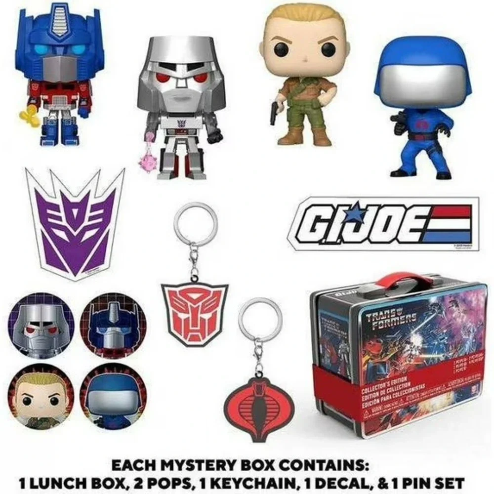Funko POP Lunch Box Transformers VS GI Joe GameStop Exclusive Sealed Wrap Tear